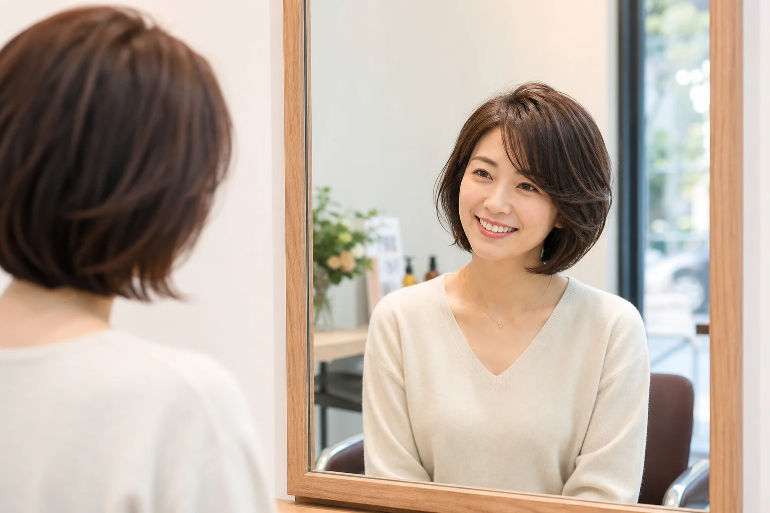 落ち着いた雰囲気のサロン店内